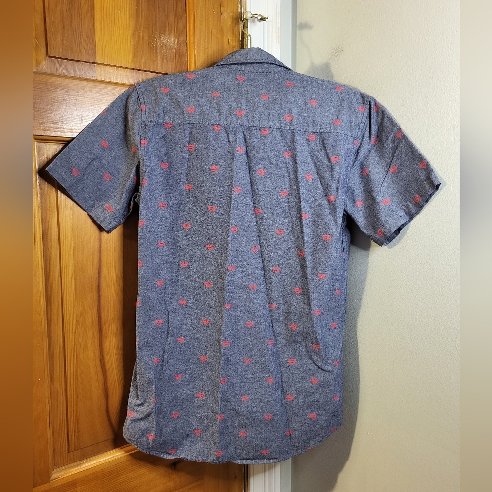 Superman Short Sleeved Button Up Patterned Shirt - image 4